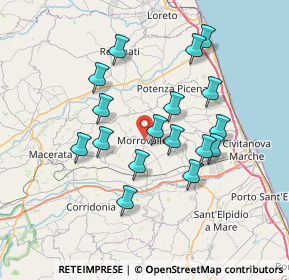 Mappa Viale C. Battisti, 62010 Morrovalle MC, Italia (6.78765)