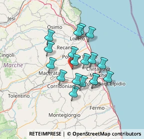 Mappa Via Scuole, 62010 Morrovalle MC, Italia (10.71333)