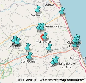 Mappa Via Scuole, 62010 Morrovalle MC, Italia (9.178)