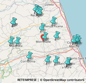 Mappa Via Scuole, 62010 Morrovalle MC, Italia (9.67)