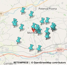 Mappa Via Scuole, 62010 Morrovalle MC, Italia (3.4425)