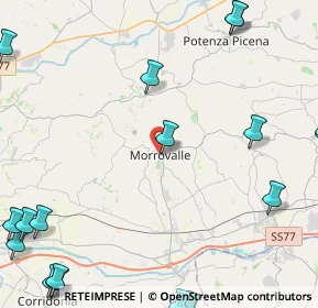 Mappa Via Scuole, 62010 Morrovalle MC, Italia (7.4855)