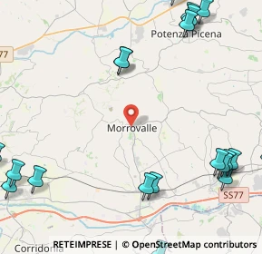 Mappa Via Scuole, 62010 Morrovalle MC, Italia (6.69)