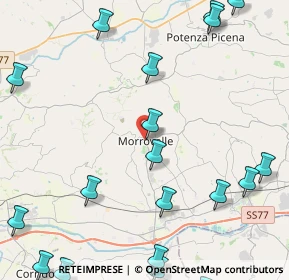 Mappa Via Scuole, 62010 Morrovalle MC, Italia (6.6425)