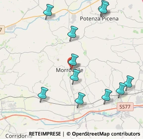 Mappa Piazza Giuseppe Garibaldi, 62010 Morrovalle MC, Italia (4.76818)