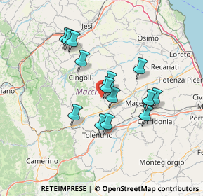 Mappa Contrada SS. Crocifisso, 62010 Treia MC, Italia (12.16286)