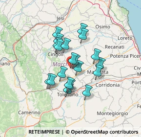 Mappa Contrada SS. Crocifisso, 62010 Treia MC, Italia (10.325)