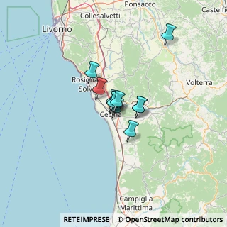 Mappa Piazza Emilio Alessandrini, 57023 Cecina LI, Italia (6.8590909090909)