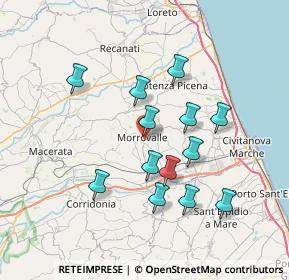 Mappa Via Adige, 62010 Morrovalle MC, Italia (6.76308)