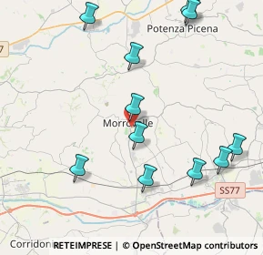 Mappa Via Adige, 62010 Morrovalle MC, Italia (4.77)