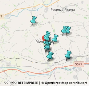 Mappa Via I Maggio, 62010 Morrovalle MC, Italia (2.45533)