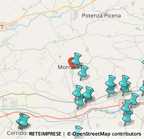 Mappa Via I Maggio, 62010 Morrovalle MC, Italia (6.2245)