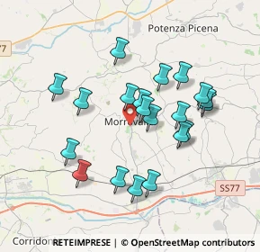 Mappa Via I Maggio, 62010 Morrovalle MC, Italia (3.4085)