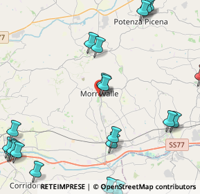 Mappa Via I Maggio, 62010 Morrovalle MC, Italia (6.3415)