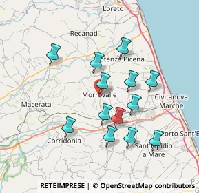 Mappa Via I Maggio, 62010 Morrovalle MC, Italia (6.80308)