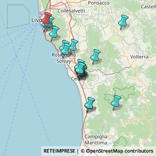 Mappa Via Camillo Benso Cavour, 57023 Cecina LI, Italia (12.89056)