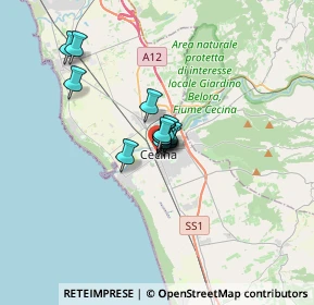 Mappa Via Armando Diaz, 57023 Cecina LI, Italia (1.80077)