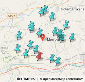 Mappa Borgo Santa Lucia, 62010 Morrovalle MC, Italia (3.8625)