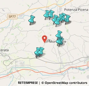 Mappa Borgo Santa Lucia, 62010 Morrovalle MC, Italia (3.70125)