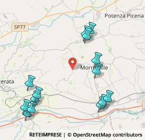 Mappa Borgo Santa Lucia, 62010 Morrovalle MC, Italia (5.09929)