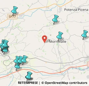 Mappa Borgo Santa Lucia, 62010 Morrovalle MC, Italia (6.9605)