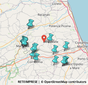 Mappa Borgo Santa Lucia, 62010 Morrovalle MC, Italia (7.77474)