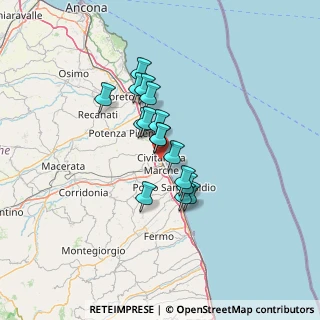 Mappa Via Calabria, 62012 Civitanova Marche MC, Italia (9.54875)