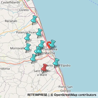 Mappa Via Calabria, 62012 Civitanova Marche MC, Italia (6.58091)