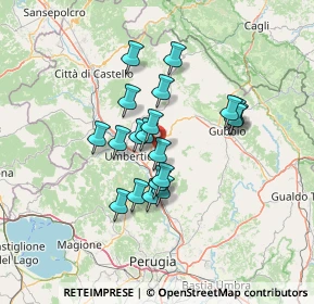 Mappa Località Pieve d'Agnano, 06024 Gubbio PG, Italia (11.1325)