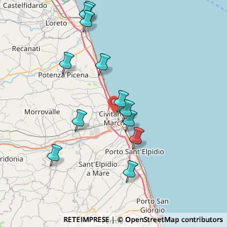 Mappa Via Liguria, 62012 Civitanova Marche MC, Italia (8.53833)