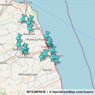 Mappa Via Liguria, 62012 Civitanova Marche MC, Italia (14.83611)