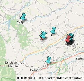 Mappa Corso Italia Libera, 62010 Treia MC, Italia (8.702)