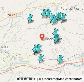 Mappa Borgo S. Lucia, 62010 Morrovalle MC, Italia (3.87333)