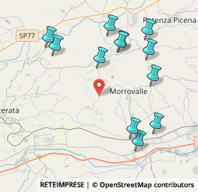 Mappa Borgo S. Lucia, 62010 Morrovalle MC, Italia (4.61333)