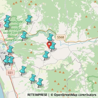 Mappa Via dei Tre Comuni, 56040 Guardistallo PI, Italia (6.17)