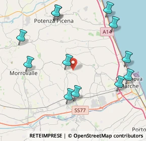 Mappa Contrada Fontanelle, 62010 Montecosaro MC, Italia (5.12)