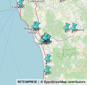 Mappa Via Pian Di Laghetto, 57023 Cecina LI, Italia (13.19154)