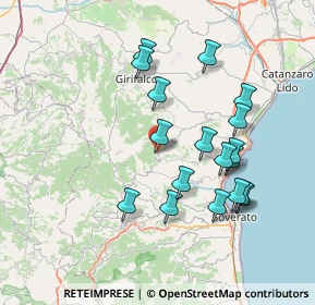 Mappa Traversa II Via Generale Canistrà, 88050 Palermiti CZ, Italia (7.935)