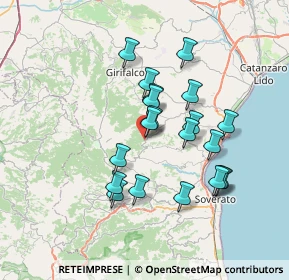 Mappa Traversa II Via Generale Canistrà, 88050 Palermiti CZ, Italia (6.8025)