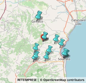 Mappa Traversa II Via Generale Canistrà, 88050 Palermiti CZ, Italia (7.07143)