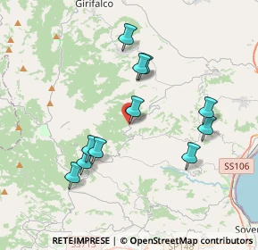 Mappa Traversa II Via Generale Canistrà, 88050 Palermiti CZ, Italia (3.98727)