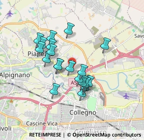 Mappa Via Verbania, 10044 Pianezza TO, Italia (1.4415)