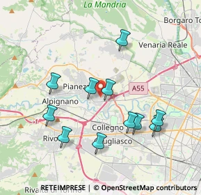 Mappa Via Verbania, 10044 Pianezza TO, Italia (3.71727)