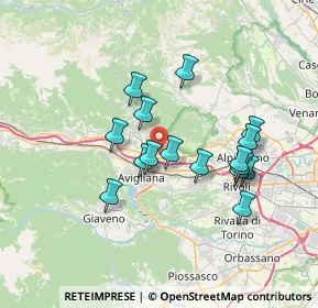 Mappa Piazza S. Anna, 10051 Avigliana TO, Italia (6.25438)
