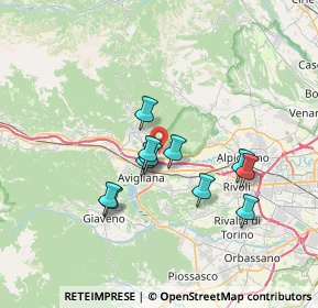 Mappa Piazza S. Anna, 10051 Avigliana TO, Italia (5.75273)