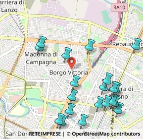 Mappa Via Beggiamo Cristoforo, 10147 Torino TO, Italia (1.2515)