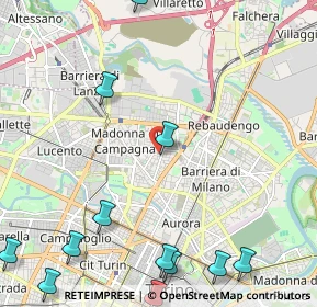 Mappa Via Beggiamo Cristoforo, 10147 Torino TO, Italia (3.19917)