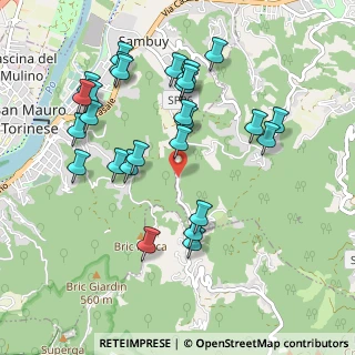 Mappa Strada Tetti Falchero, 10090 San Mauro torinese TO, Italia (1.01481)