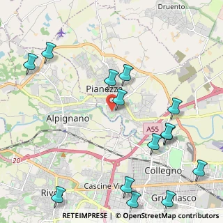 Mappa Via al Borgo, 10044 Pianezza TO, Italia (2.76143)