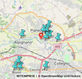 Mappa Via G. Matteotti, 10044 Pianezza TO, Italia (1.7825)